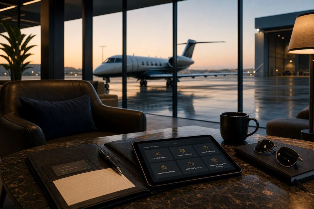 Private jet charter cost clarity at a quiet FBO