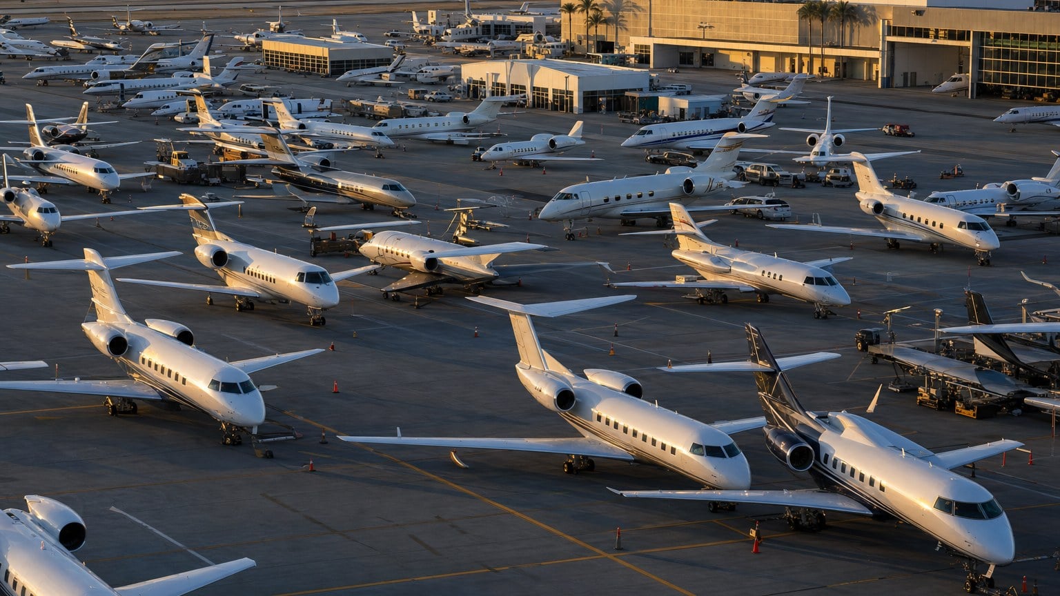 Private jet route and fuel assumptions reviewed before departure