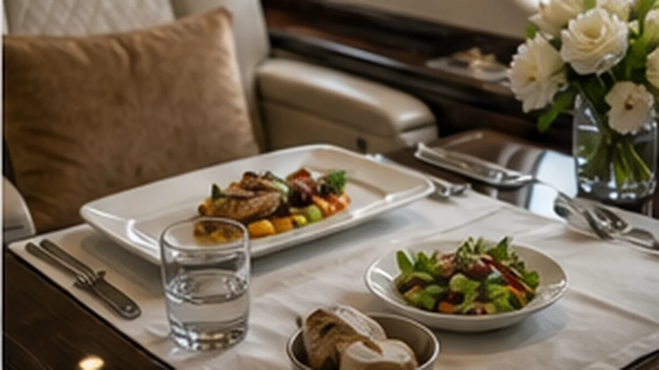 private jet catering private jet lifestyle image 01