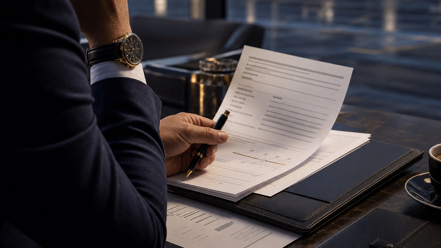 Private jet cabin and manifest review before owner-approved charter